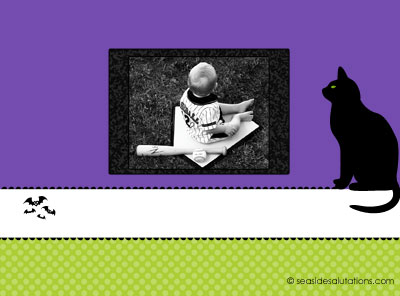 black cat beach purple | back